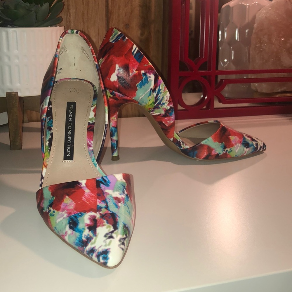 French Connection Floral Heels